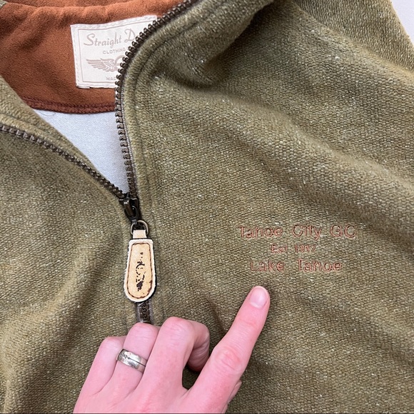 Used Lake Tahoe golf course quarter zip pullover sweater - Picture 9 of 16